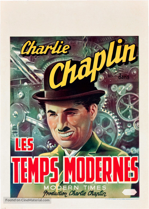 Modern Times - Belgian Movie Poster