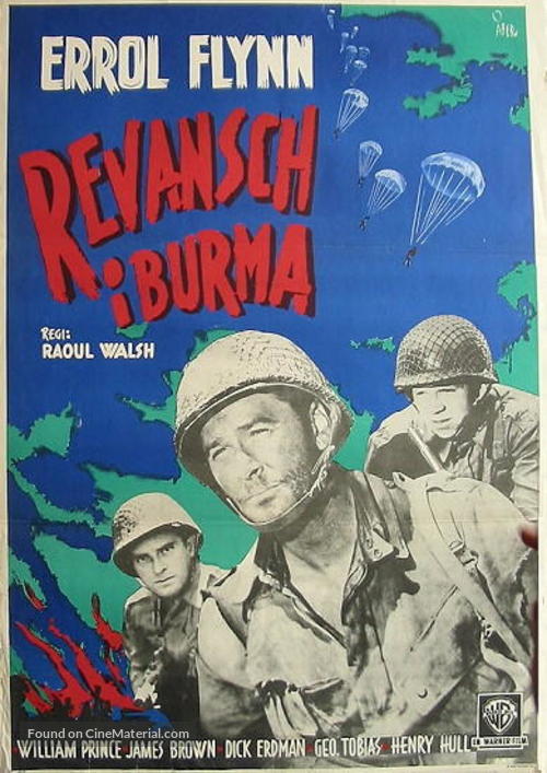 Objective, Burma! - Swedish Movie Poster