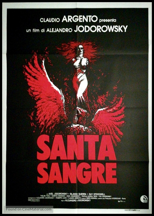 Santa sangre - Italian Movie Poster