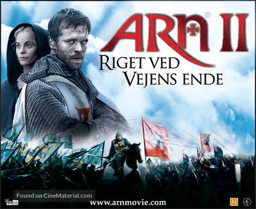 Arn - Riket vid v&auml;gens slut - Danish Movie Poster