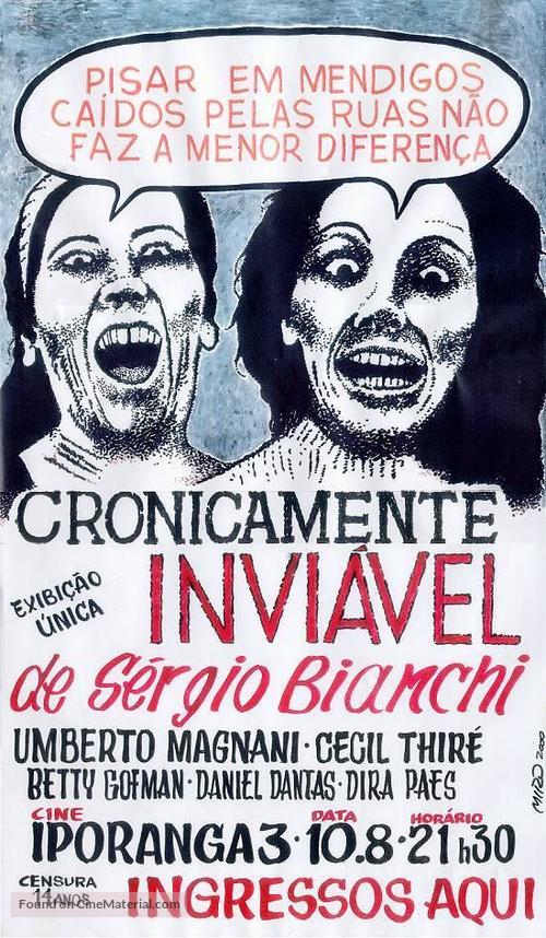 Cronicamente Invi&aacute;vel - Brazilian Movie Poster