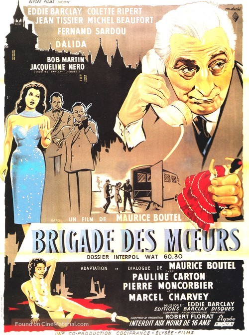 Brigade des moeurs - French Movie Poster