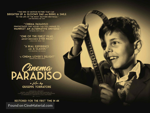 Nuovo cinema Paradiso - British Re-release movie poster