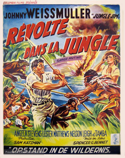 Savage Mutiny - Belgian Movie Poster