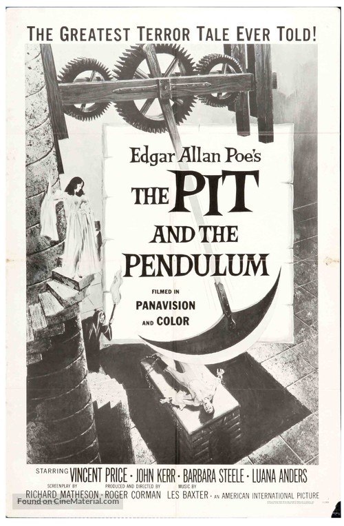 Pit and the Pendulum - Re-release movie poster
