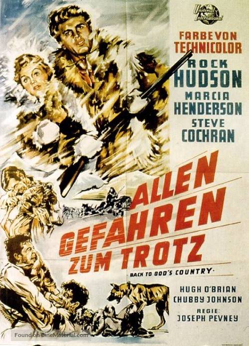 Back to God&#039;s Country - German Movie Poster