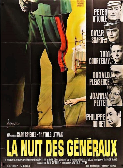 The Night of the Generals - French Movie Poster