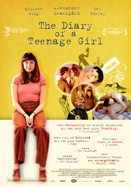 The Diary of a Teenage Girl - Belgian Movie Poster