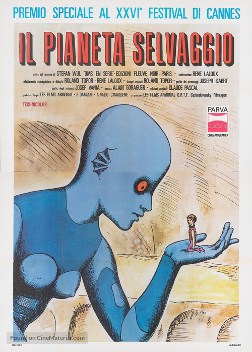 La plan&egrave;te sauvage - Italian Movie Poster