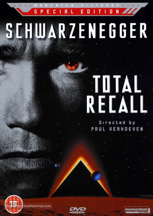 Total Recall - British DVD movie cover