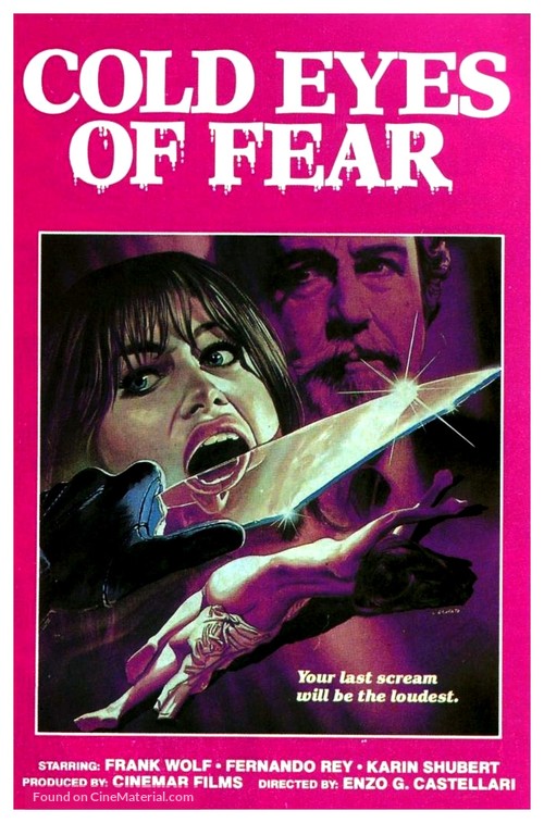Gli occhi freddi della paura - VHS movie cover