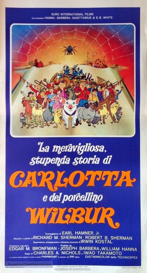 Charlotte&#039;s Web - Italian Movie Poster