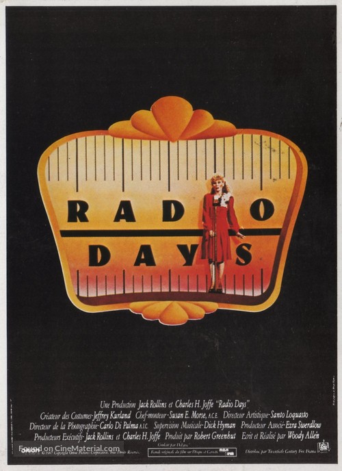 Radio Days - French Movie Poster