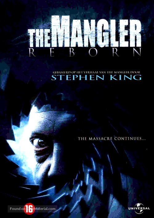 The Mangler Reborn - Dutch DVD movie cover
