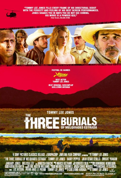 The Three Burials of Melquiades Estrada - Movie Poster