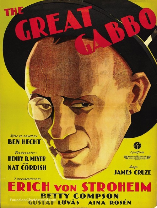 The Great Gabbo - Swedish Movie Poster