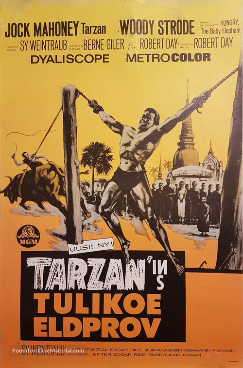 Tarzan&#039;s Three Challenges - Finnish Movie Poster