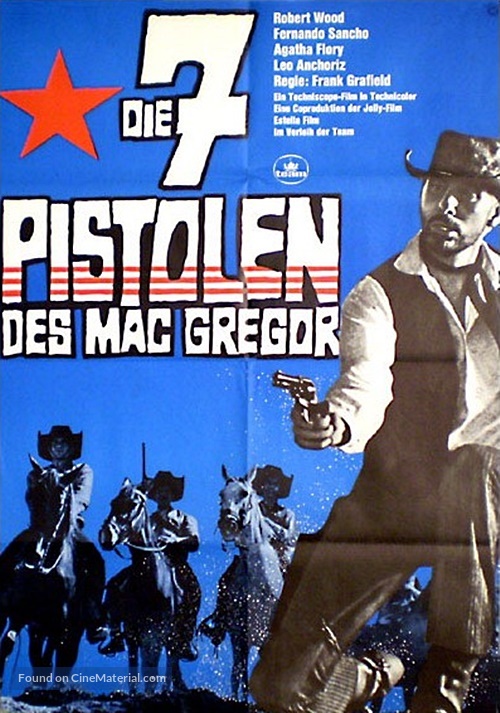 Sette pistole per i MacGregor - German Movie Poster