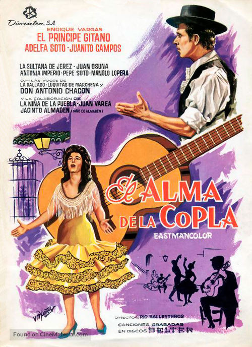 El alma de la copla - Spanish Movie Poster