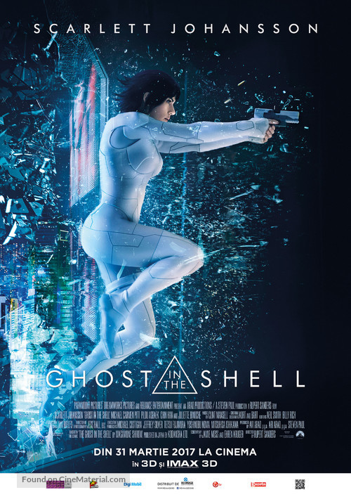 Ghost in the Shell - Romanian Movie Poster