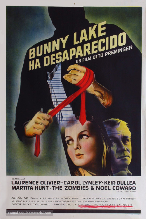 Bunny Lake Is Missing - Argentinian Movie Poster