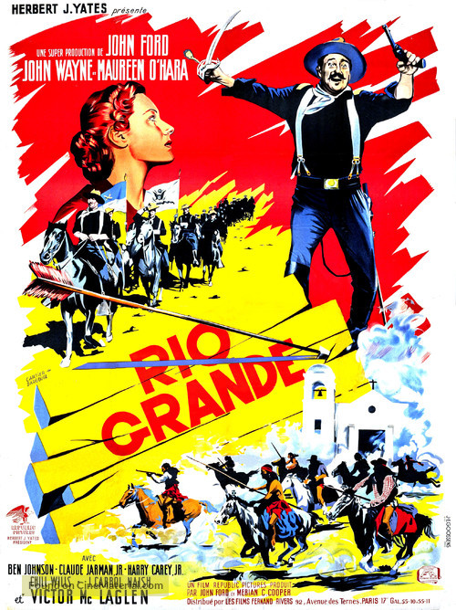 Rio Grande - French Movie Poster