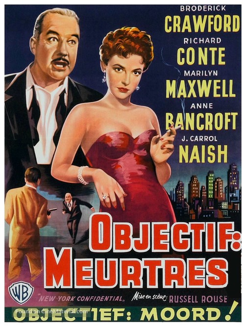 New York Confidential - Belgian Movie Poster
