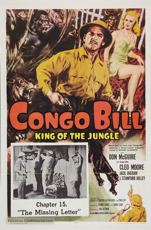 Congo Bill - Re-release movie poster