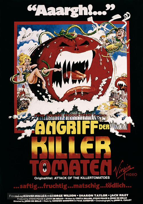 Attack of the Killer Tomatoes! - German VHS movie cover