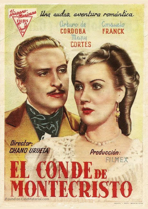 El conde de Montecristo - Spanish Movie Poster