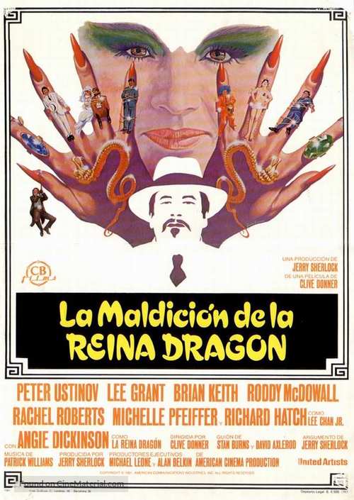 Charlie Chan and the Curse of the Dragon Queen - Spanish Movie Poster