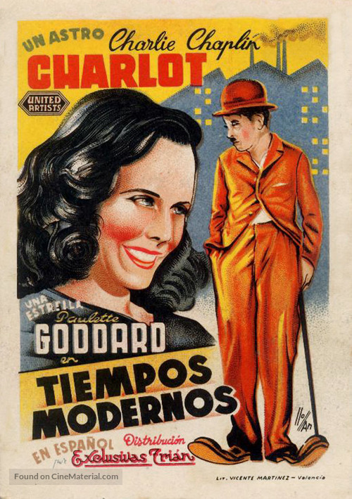 Modern Times - Spanish Movie Poster
