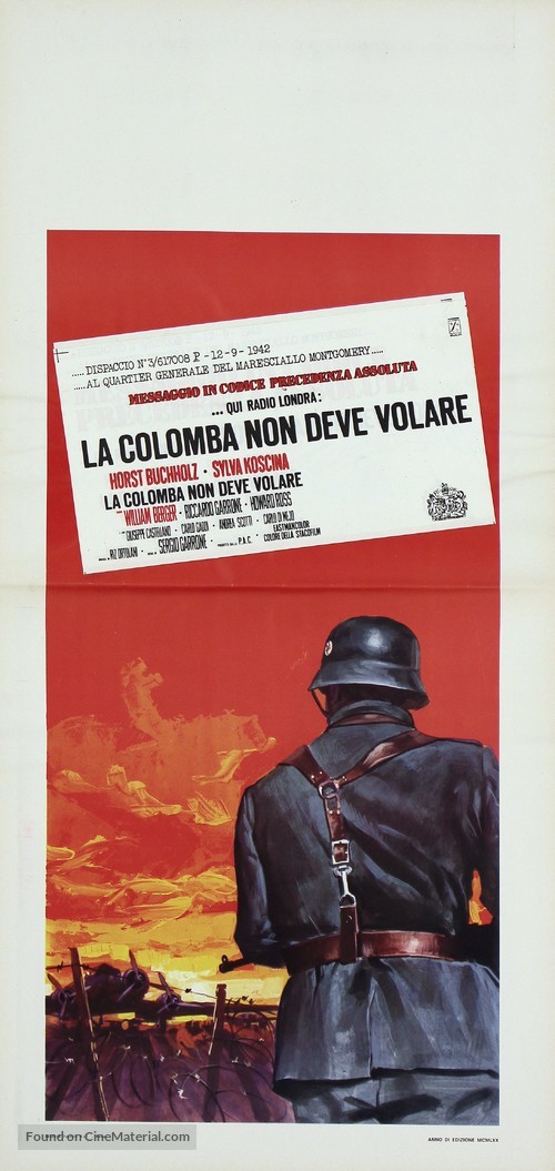 La colomba non deve volare - Italian Movie Poster