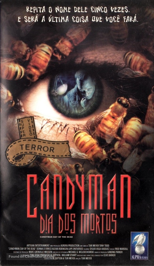 Candyman: Day of the Dead - Brazilian VHS movie cover