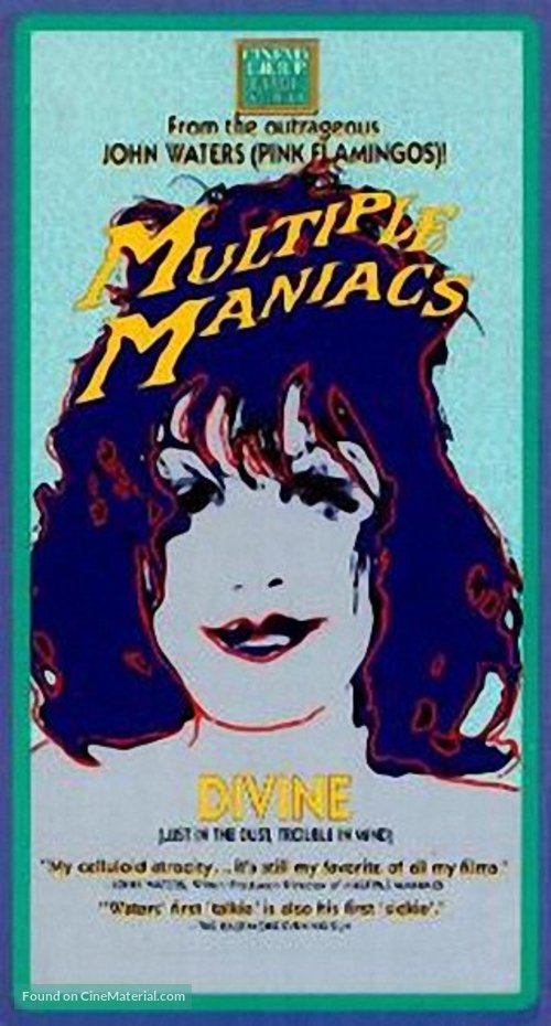 Multiple Maniacs - VHS movie cover