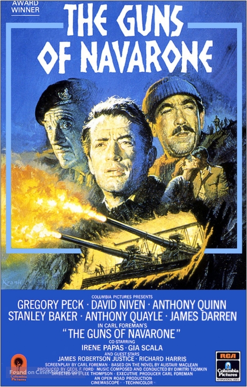 The Guns of Navarone - VHS movie cover