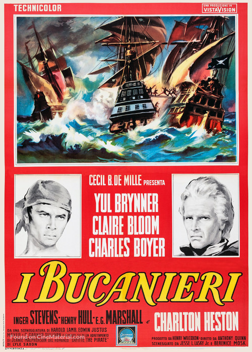 The Buccaneer - Italian Movie Poster