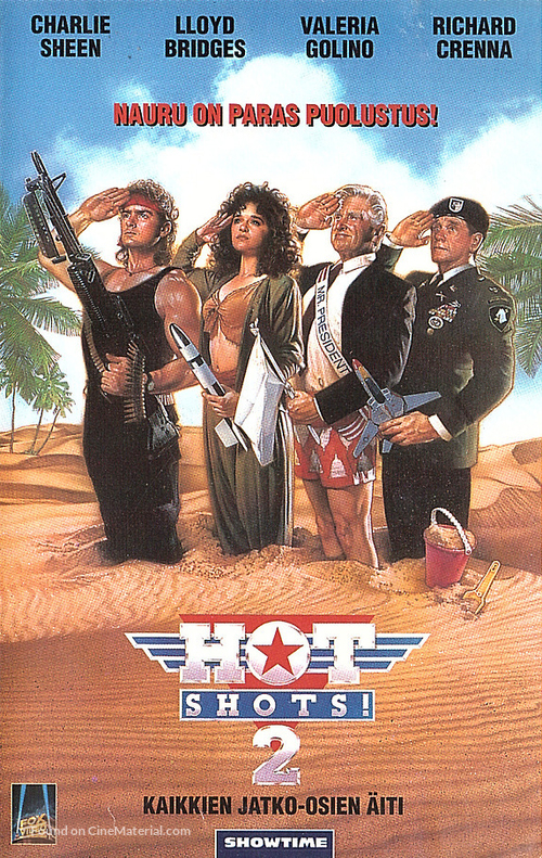 Hot Shots! Part Deux - Finnish VHS movie cover