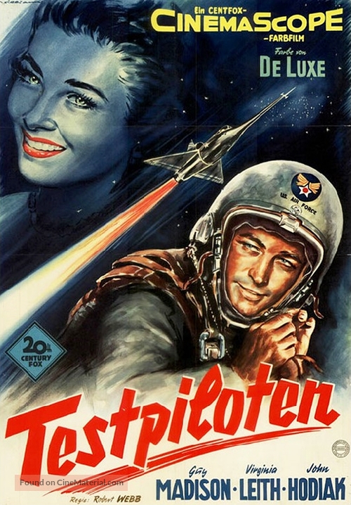 On the Threshold of Space - German Movie Poster