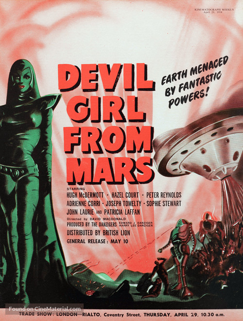 Devil Girl from Mars - British Movie Poster