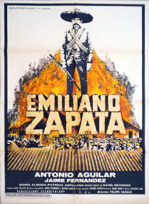 Emiliano Zapata - Mexican Movie Poster