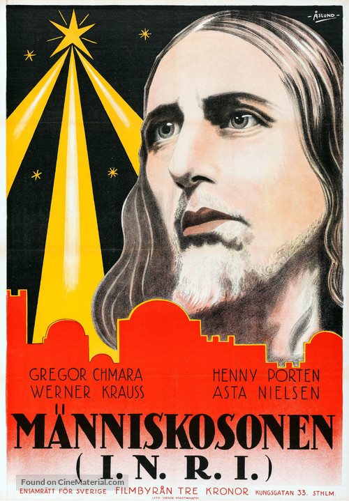 I.N.R.I. - Swedish Movie Poster