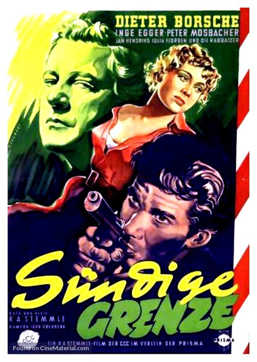 S&uuml;ndige Grenze - German Movie Poster