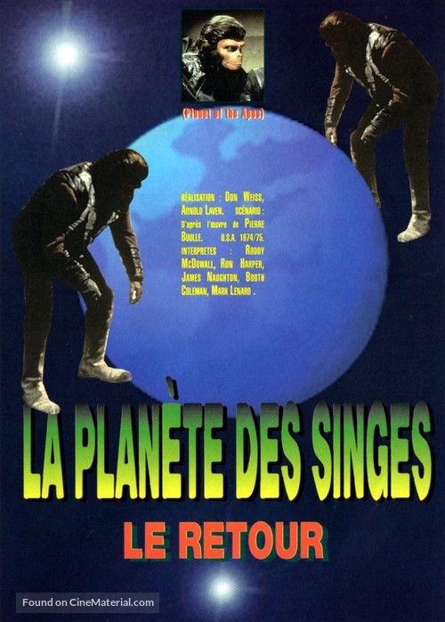 Back to the Planet of the Apes - French Video on demand movie cover