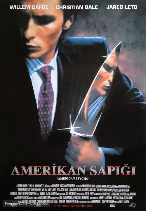 American Psycho - Turkish Movie Poster