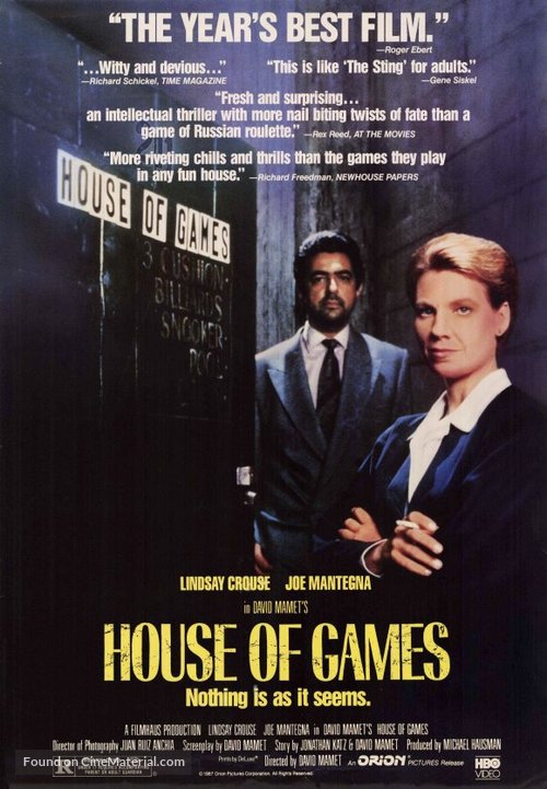 House of Games - Movie Poster