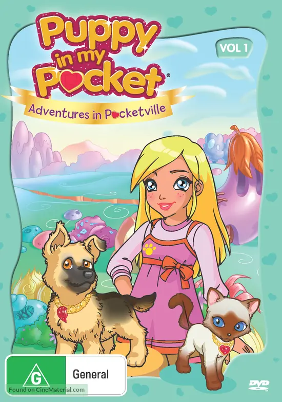 &quot;Puppy in My Pocket: Adventures in Pocketville&quot; - Australian DVD movie cover