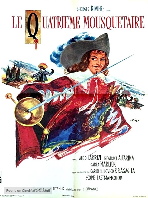 I quattro moschettieri - French Movie Poster