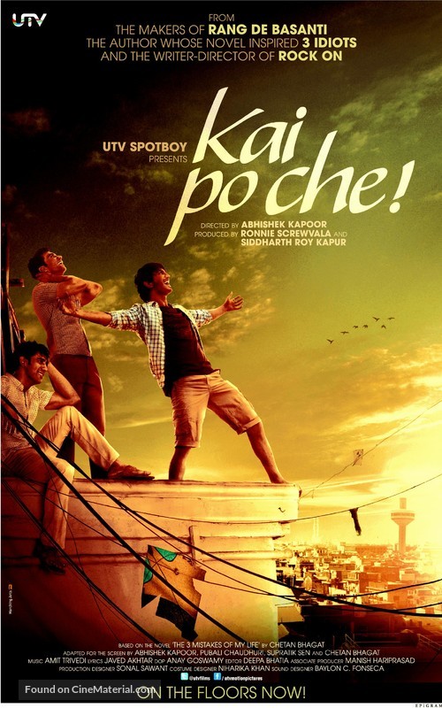 Kai Po Che 2013 Indian movie poster