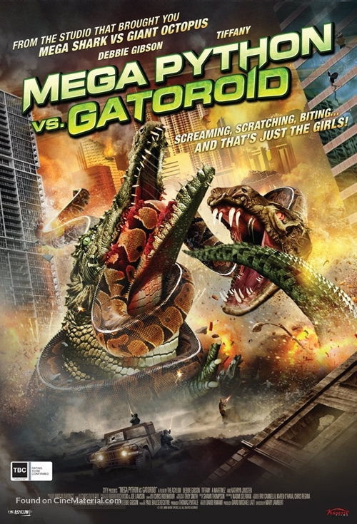 Mega Python vs. Gatoroid - New Zealand Movie Poster